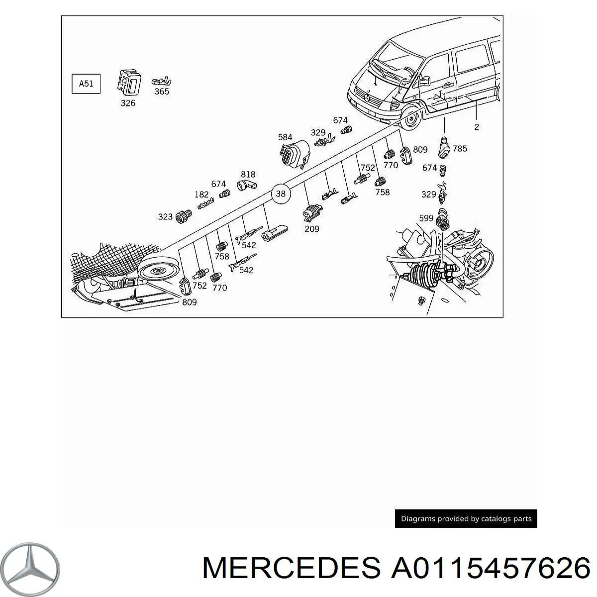 Купити A0005402805 Mercedes 