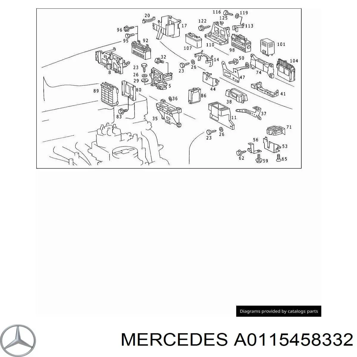  Mercedes A0125454832 ціна, від 90.29 USD