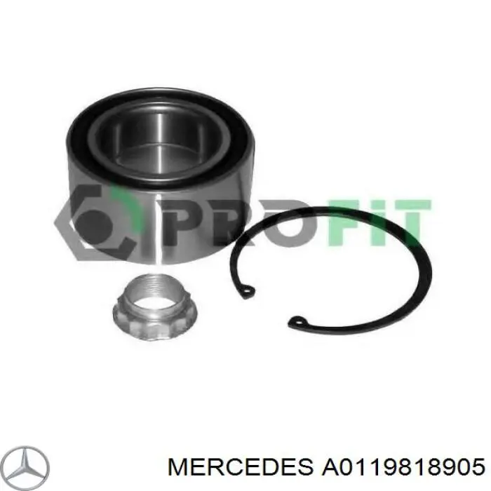 Підшипник задньої ступиці A0119818905 Mercedes