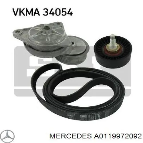 Купити A0119972092 Mercedes Ремінь генератора