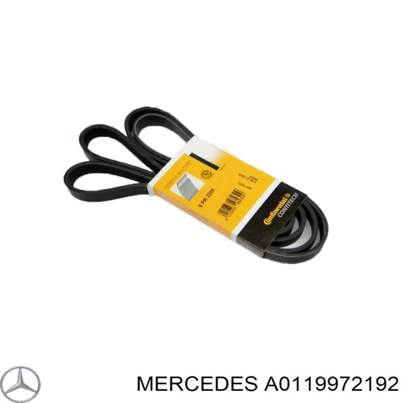 Клиновий ремінь Mercedes A0119972192 ціна, від 17.12 USD