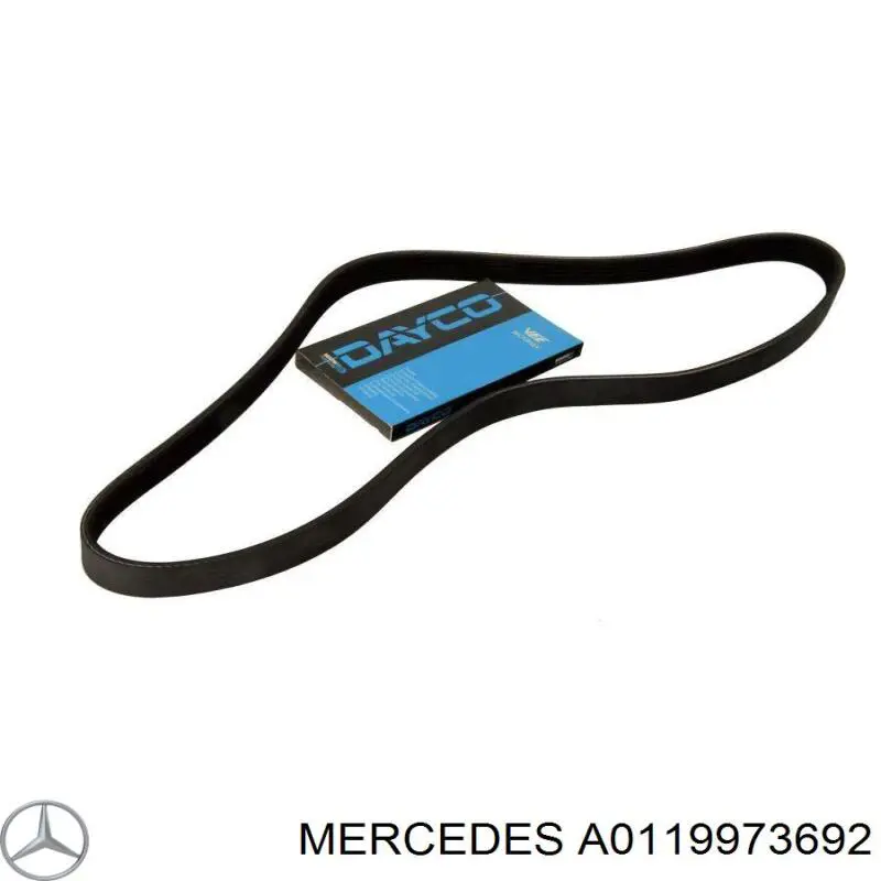 Клиновий ремінь Mercedes A0119973692 ціна, від 148.02 USD