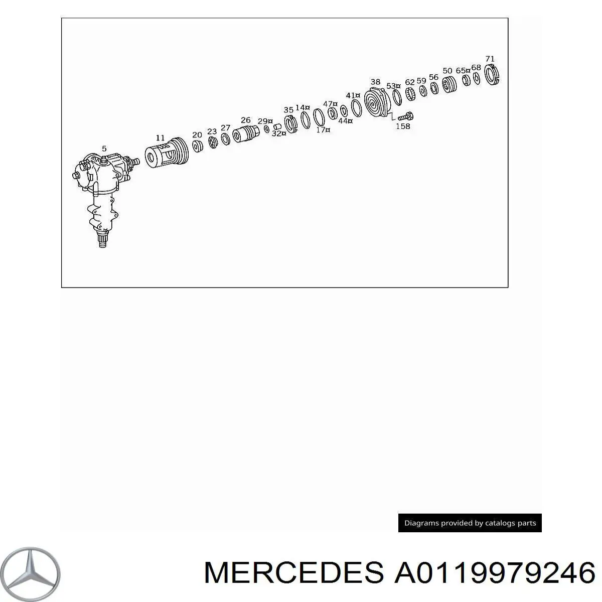 Купити A0119979246 Mercedes Сальник насосу г/п керма (ГПК)