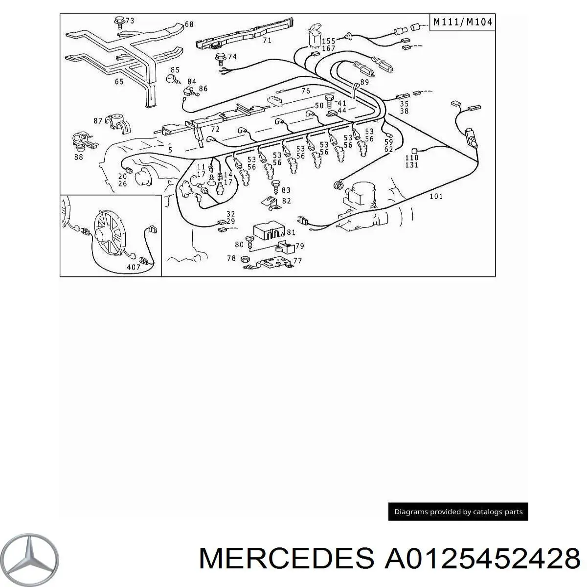  Mercedes A0125452428 ціна, від 10.13 USD