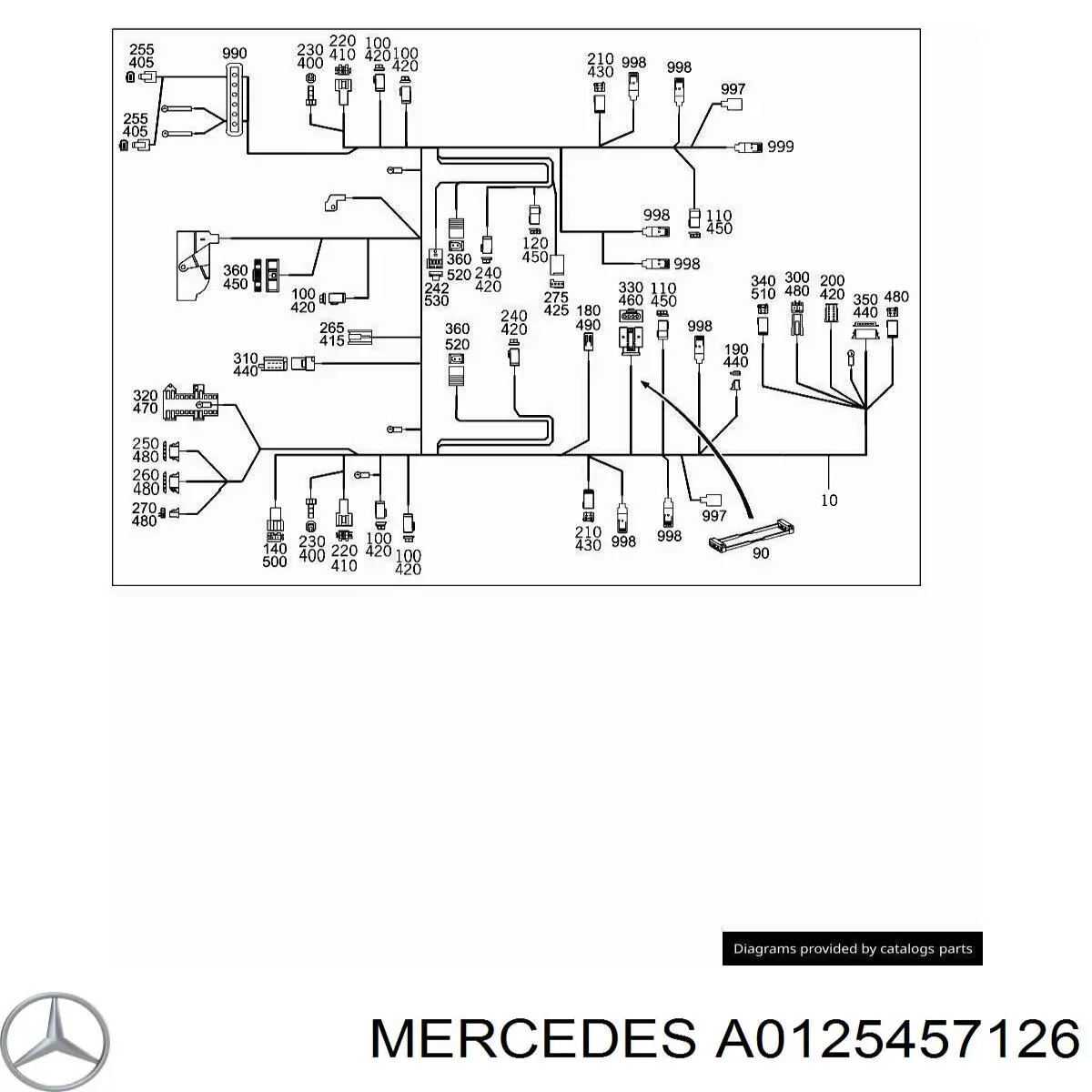 Купити A0125457126 Mercedes 