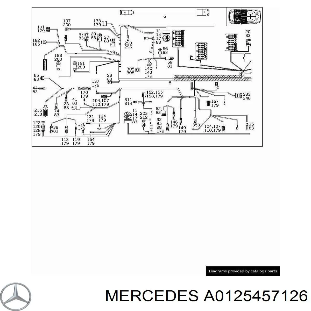  Mercedes A0125457126 ціна, від 3.77 USD
