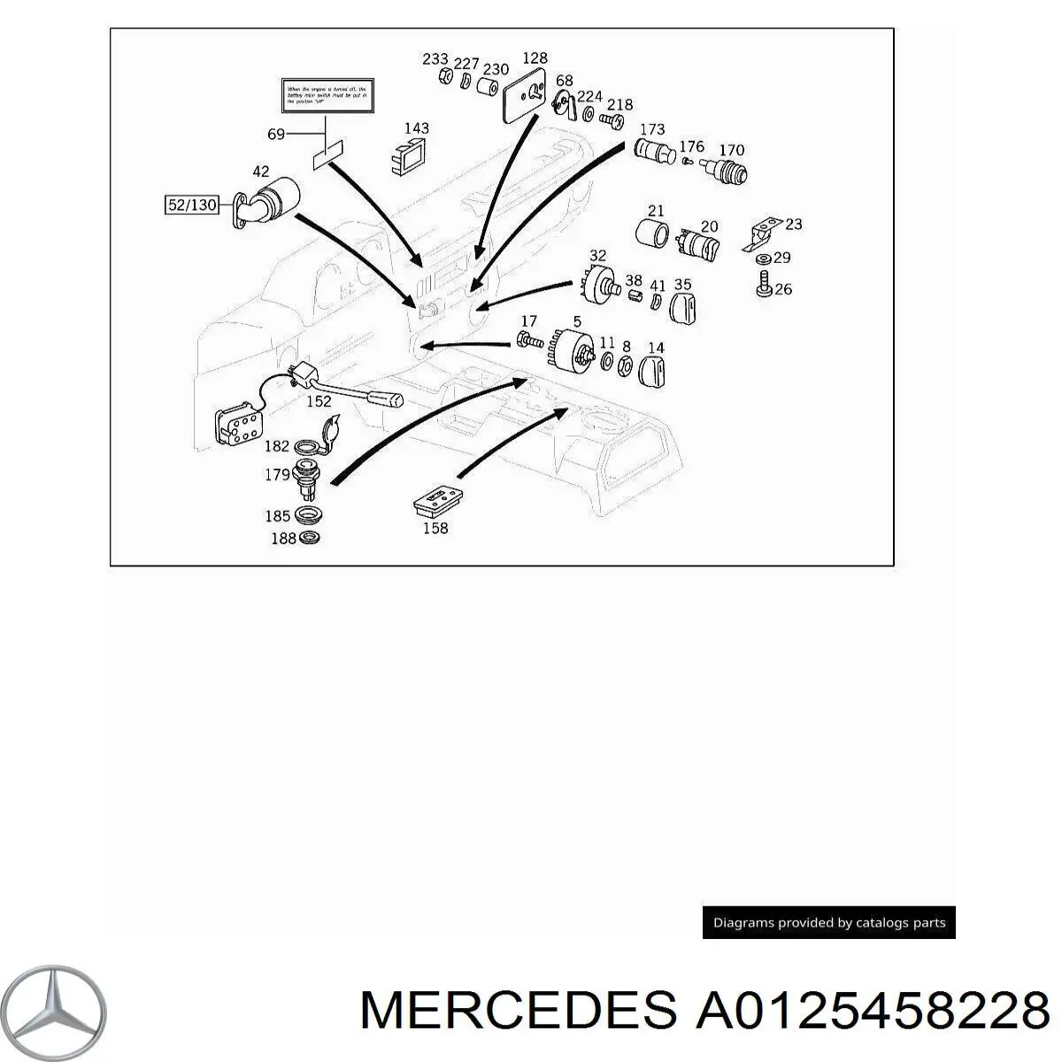  Mercedes A0125458228 ціна, від 1.71 USD