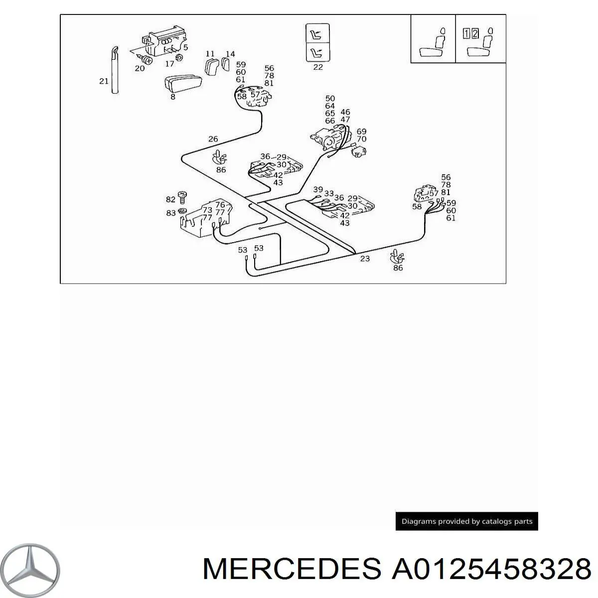  Mercedes A0125458328 ціна, від 7.59 USD