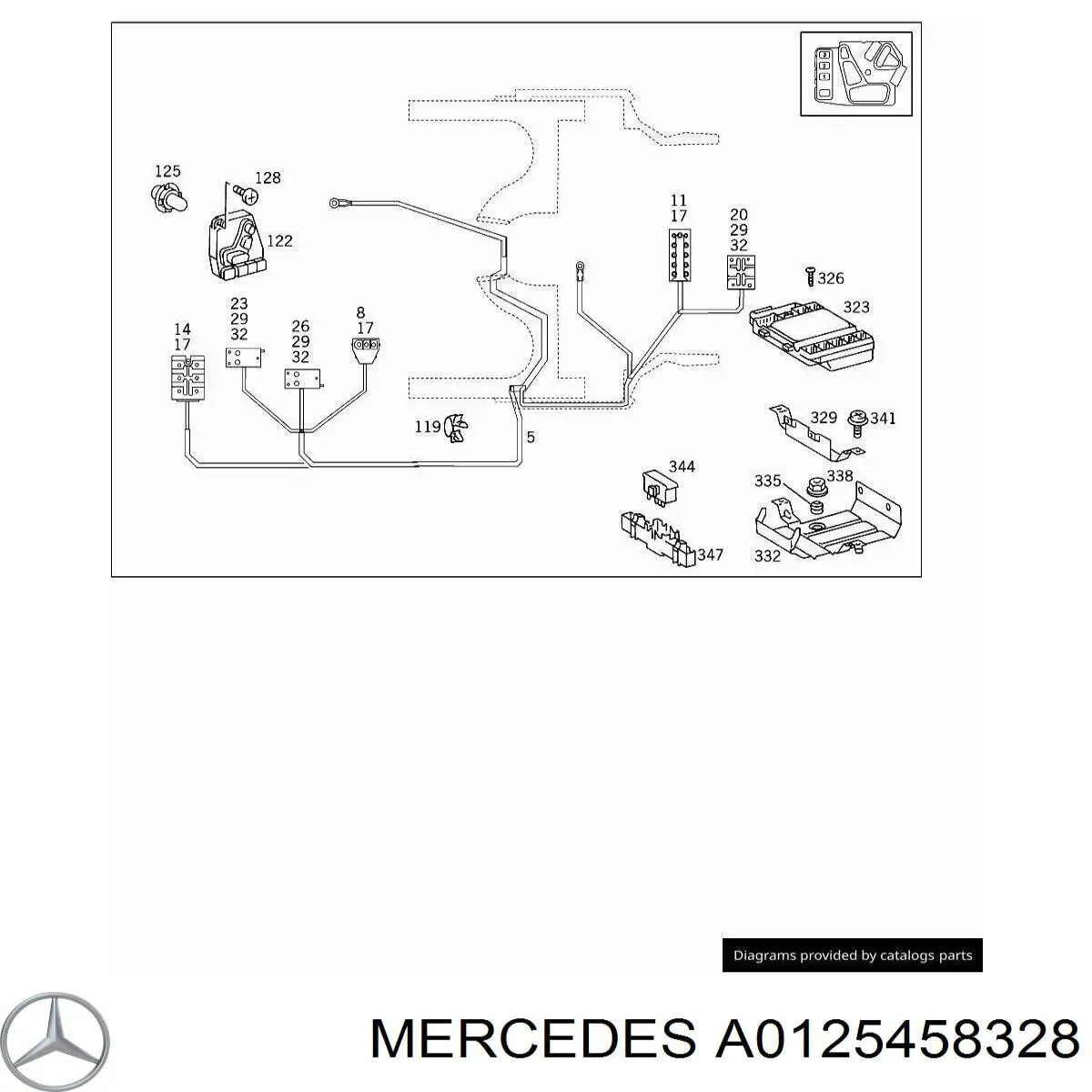 Купити A0125458328 Mercedes 