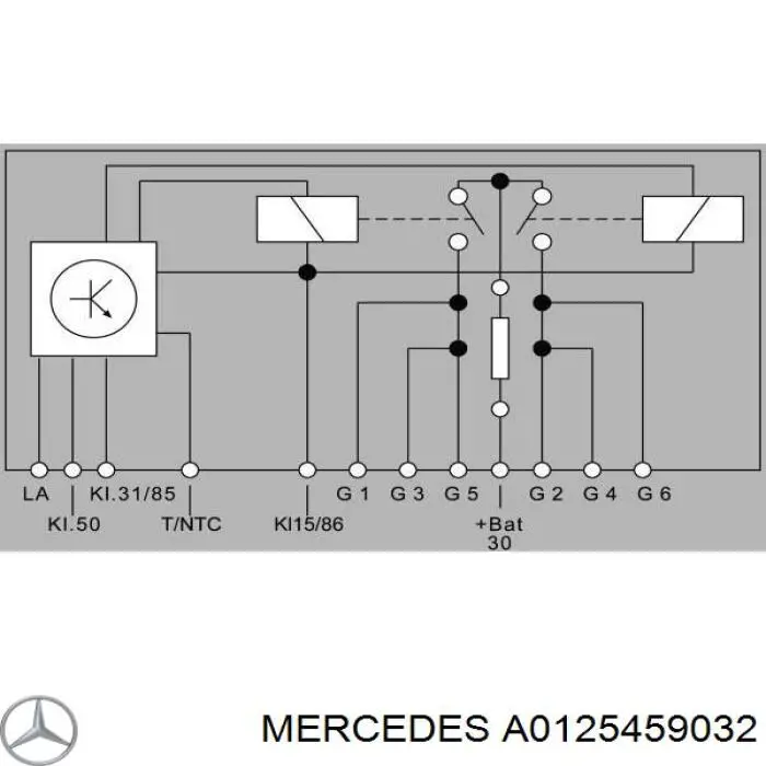 Купити A0125459032 Mercedes Реле свічок накалу