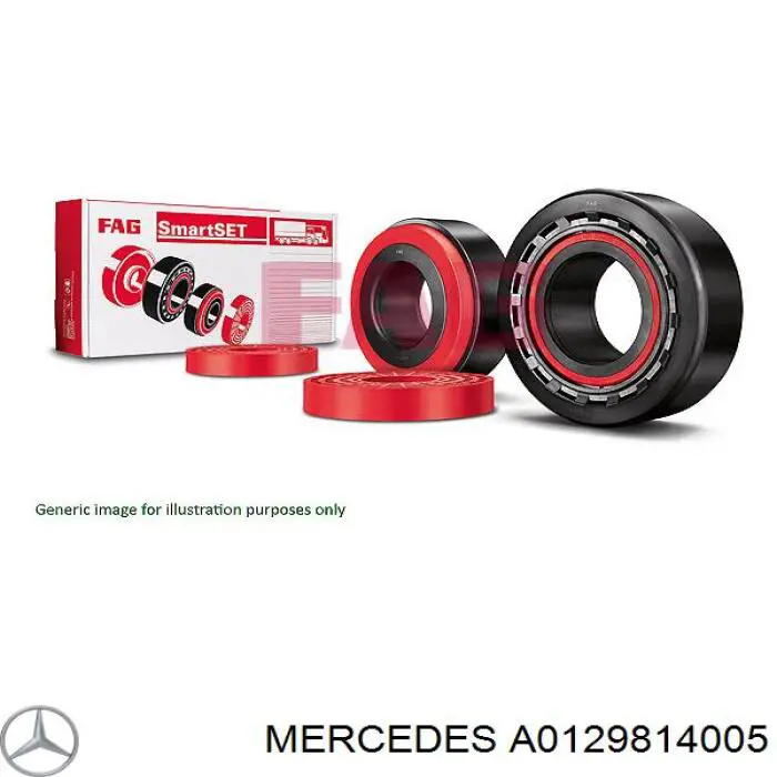 Підшипник маточини задньої A0129814005 Mercedes