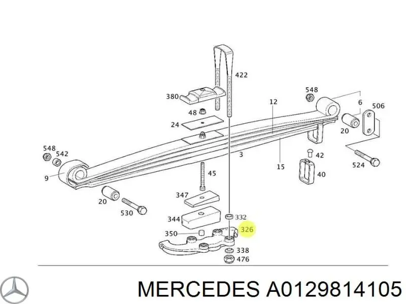 Купити A0129814105 Mercedes Підшипник задньої ступиці