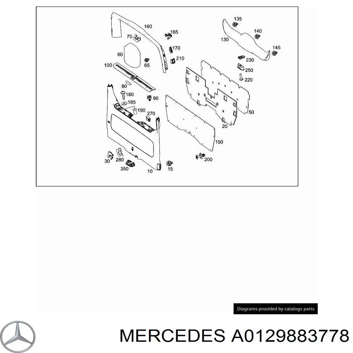  Mercedes A0129883778 ціна, від 1.21 USD