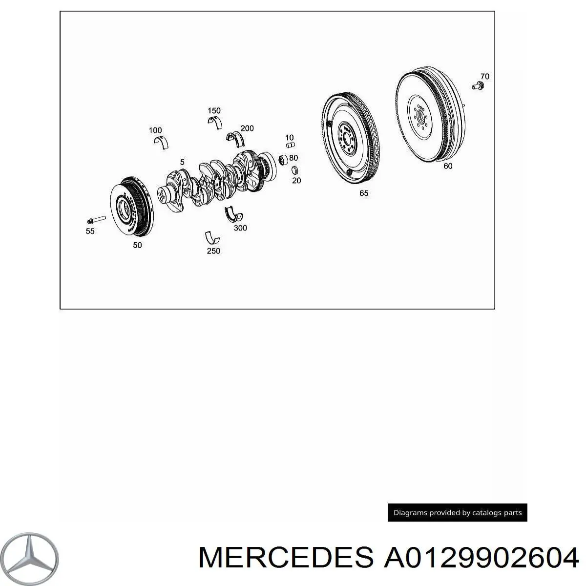 Болт кріплення маховика на Mercedes ML/GLE (W167)