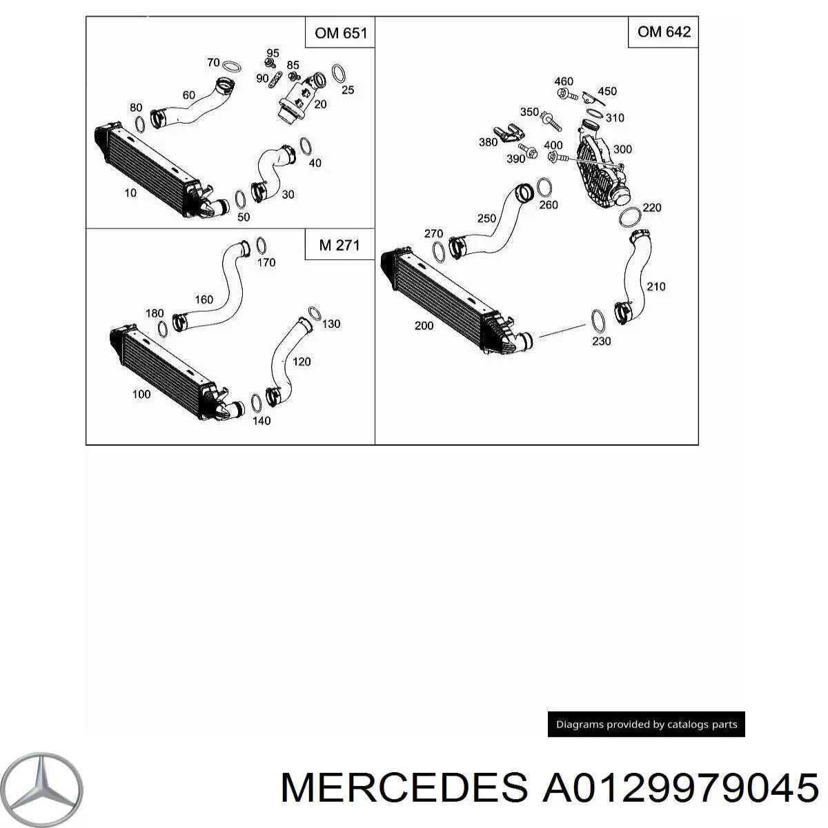 A0129979045 Mercedes Кільце ущільнювача патрубка интеркуллера