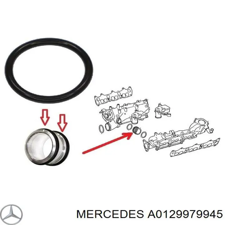 A0129979945 Mercedes сполучна перемичка впускних колекторів