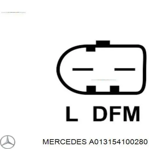 A013154100280 Mercedes Авто генератор