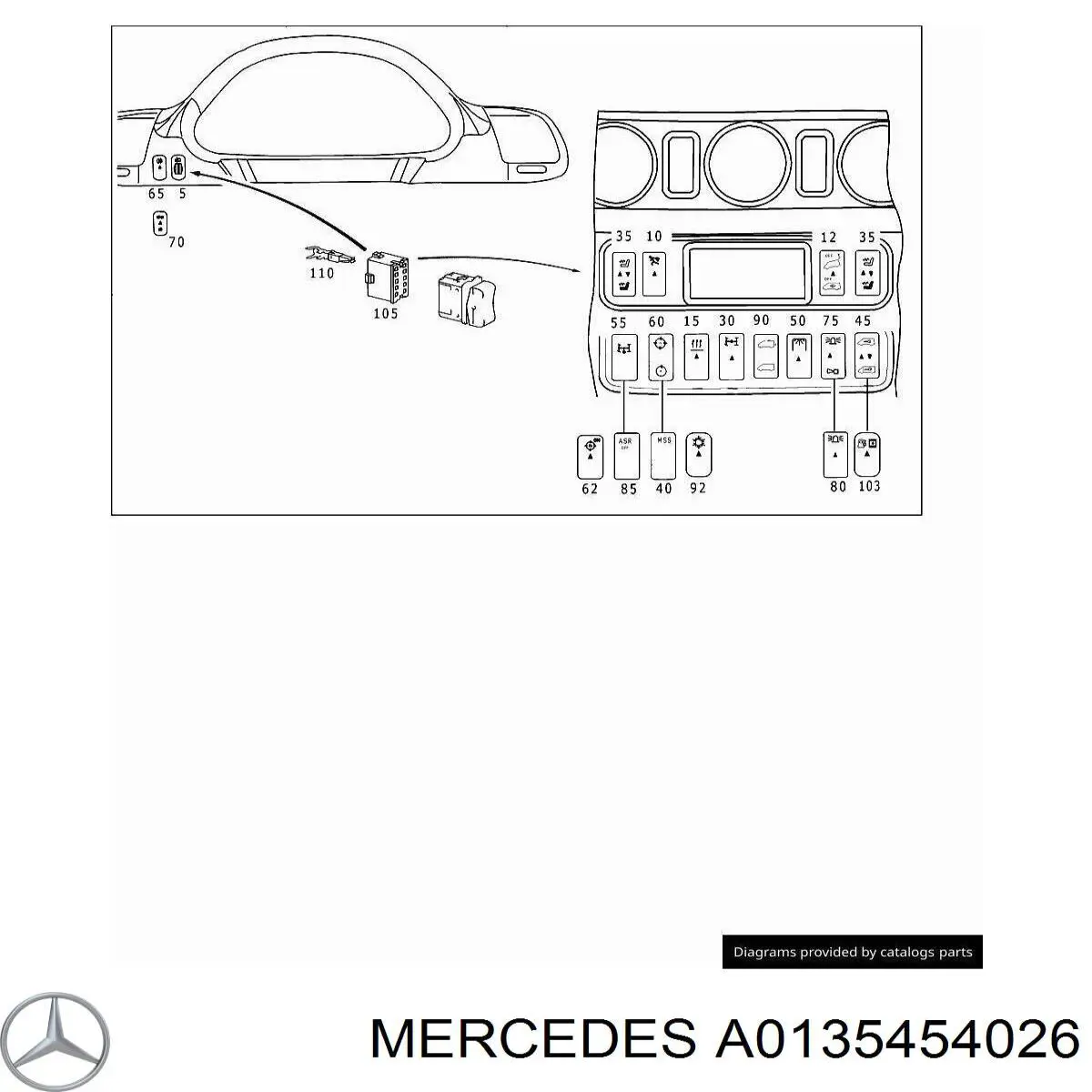  Mercedes A0135454026 ціна, від 1.44 USD