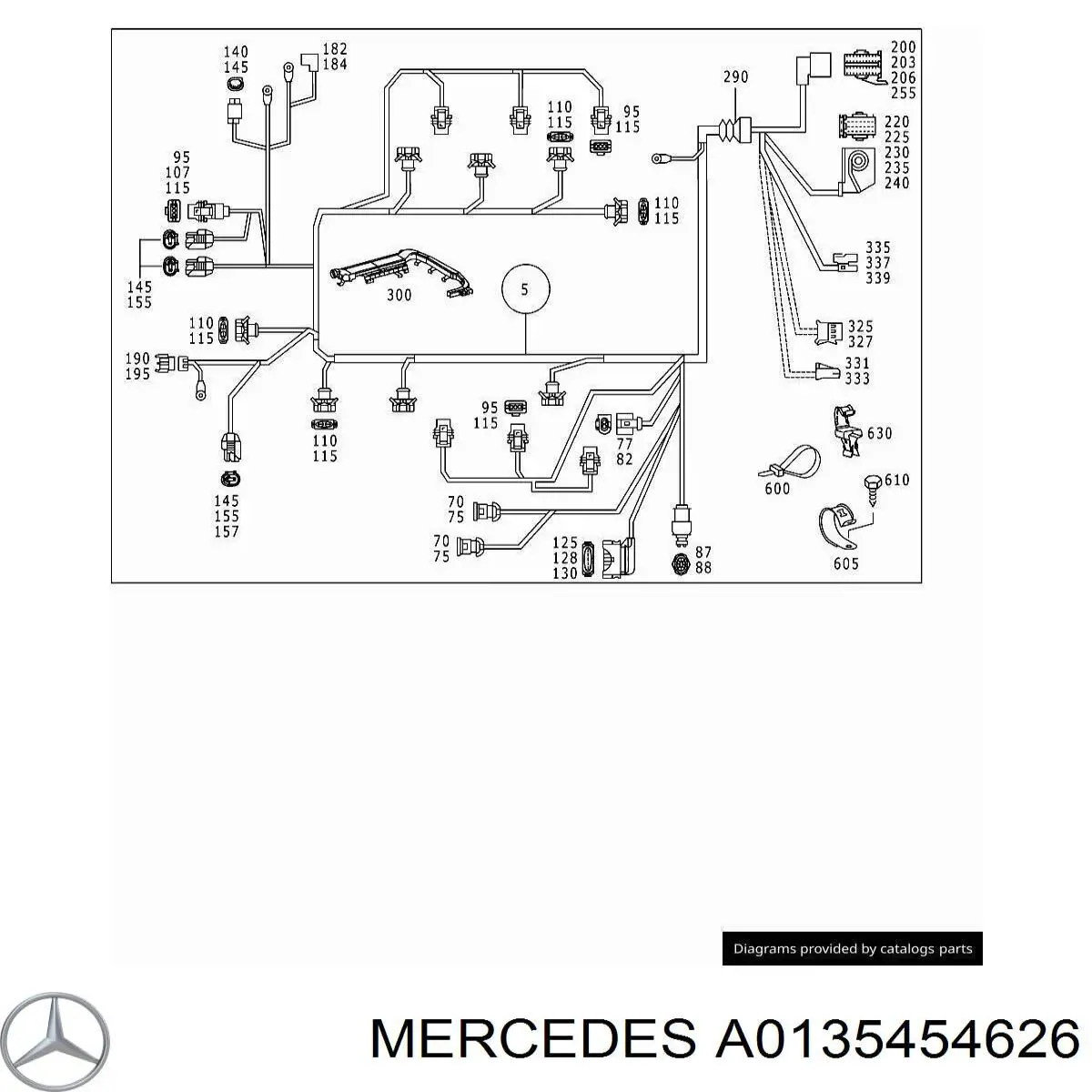 Купити A0135454626 Mercedes 
