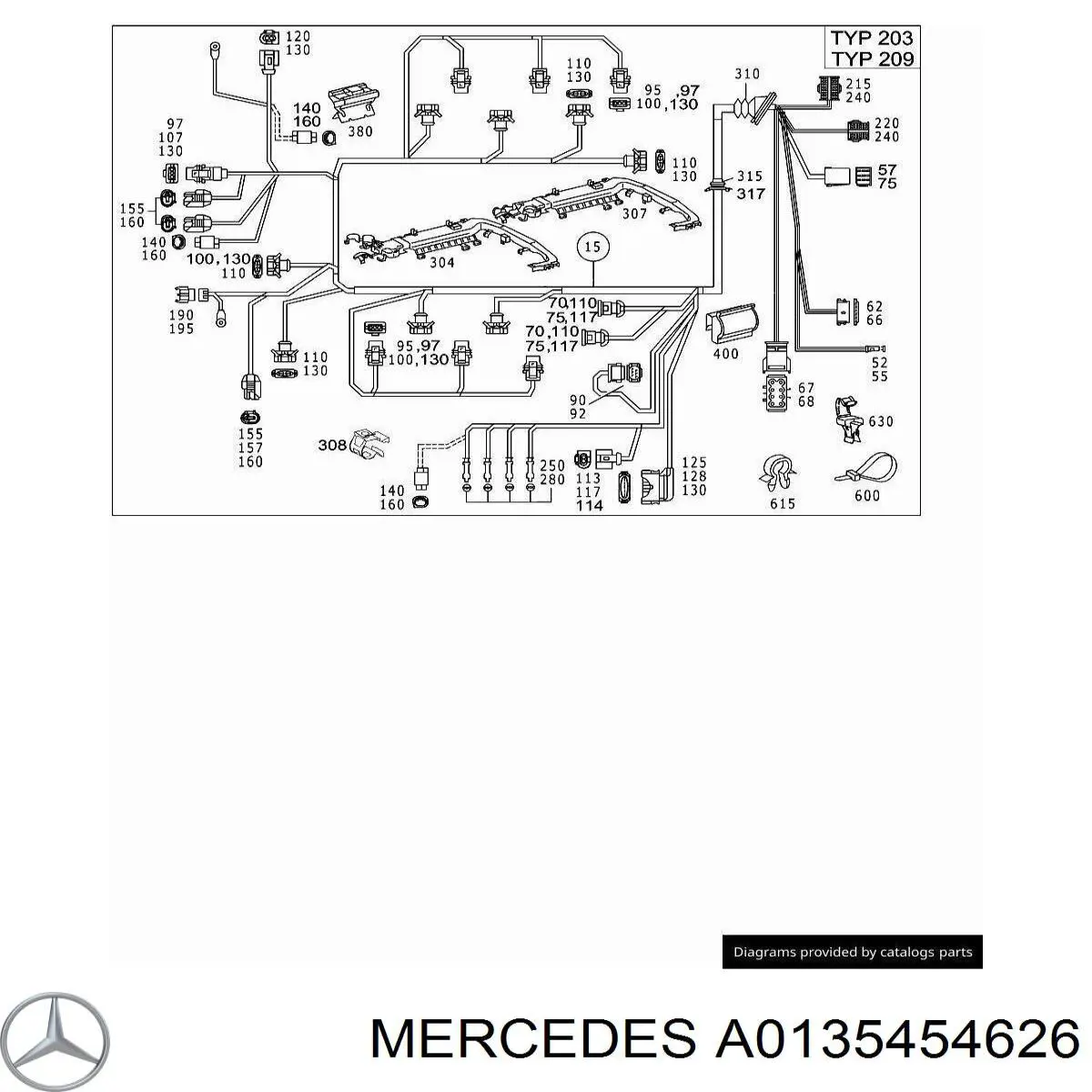  Mercedes A0135454626 ціна, від 0.20 USD