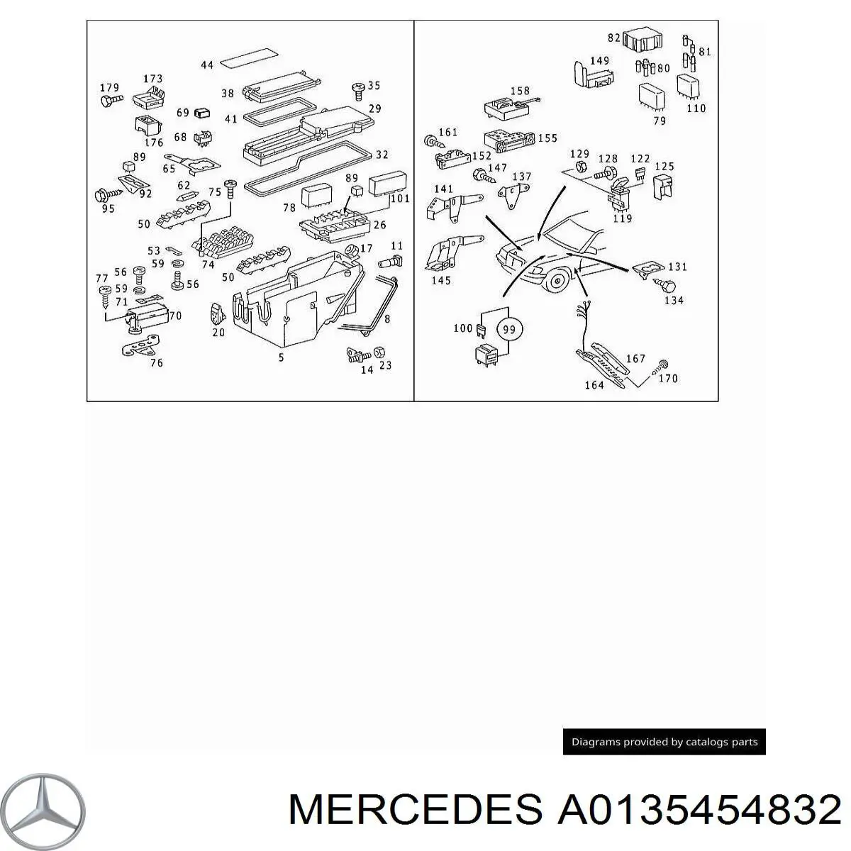 A0135454832 Mercedes блок керування egr