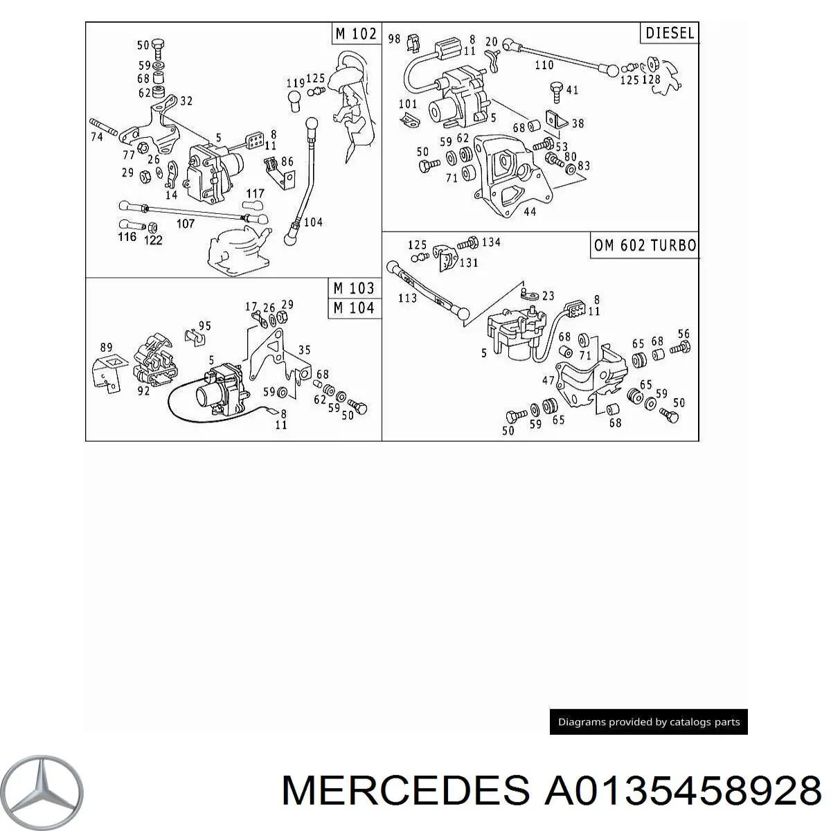 A0135458928 Mercedes 