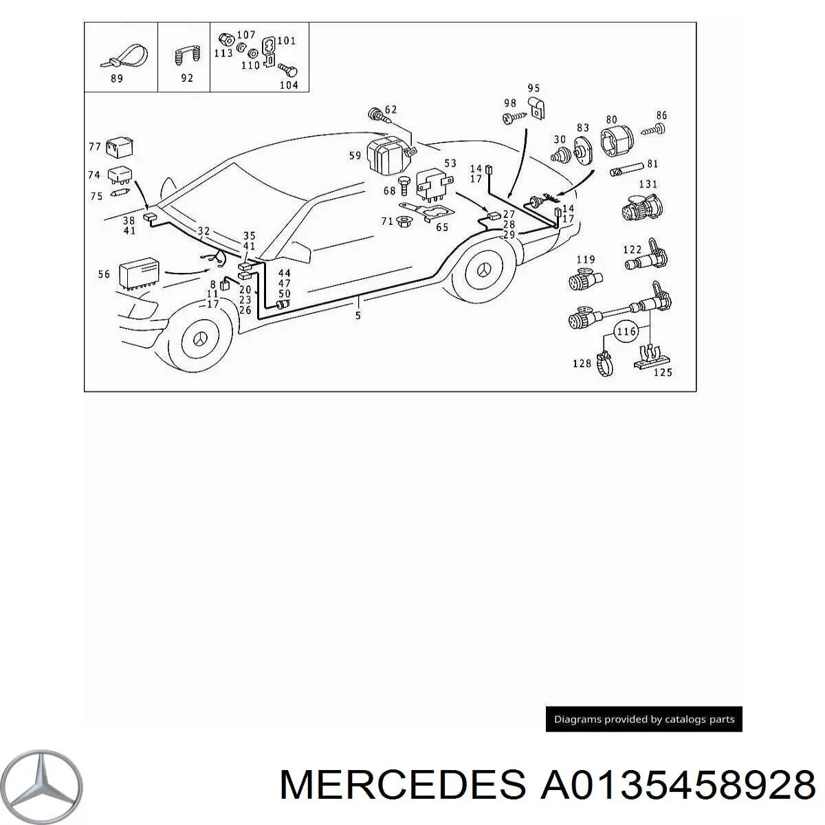  Mercedes A0135458928 ціна, від 6.19 USD