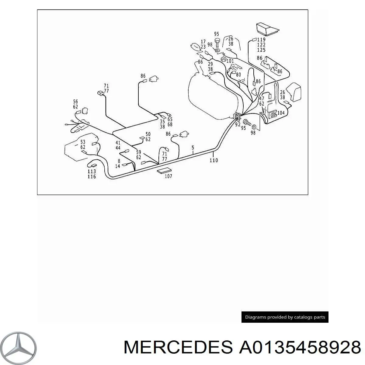 Купити A0135458928 Mercedes 