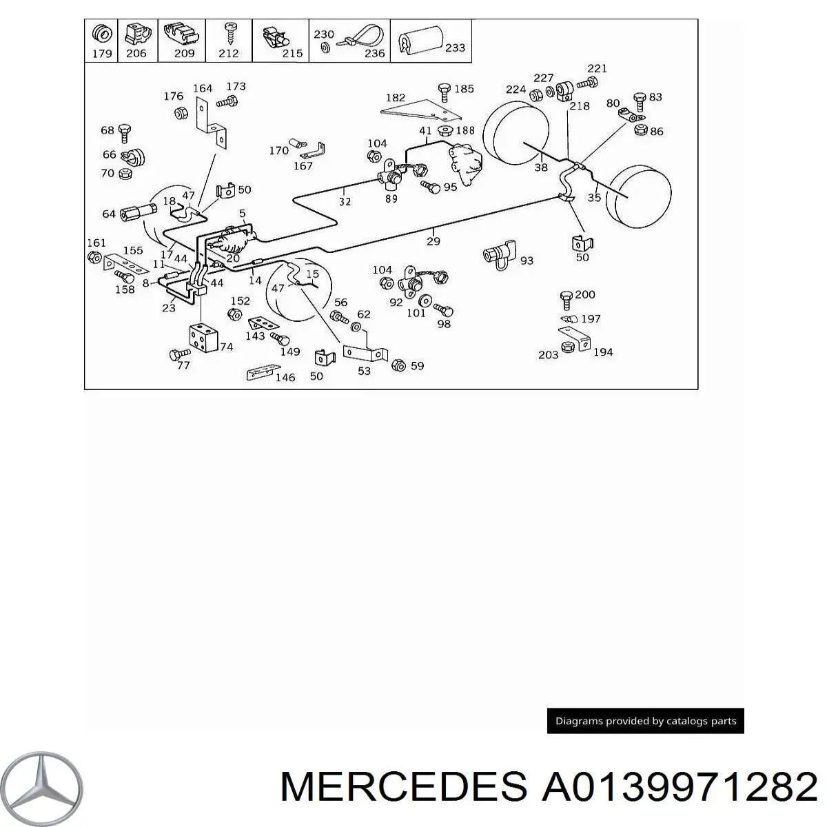 Купити A0139971282 Mercedes 