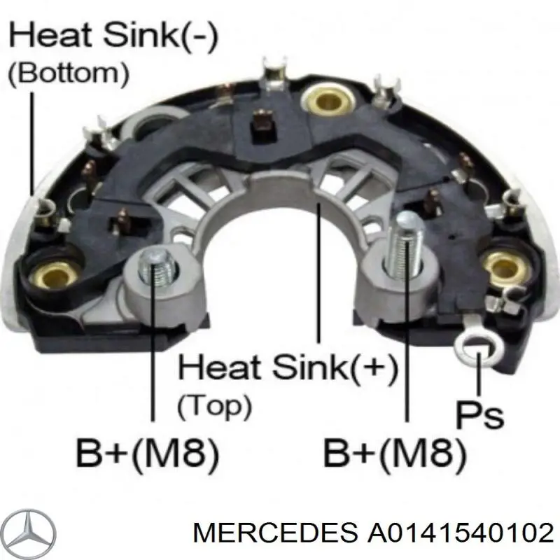 Генератор Mercedes A0141540102 ціна, від 158.68 USD