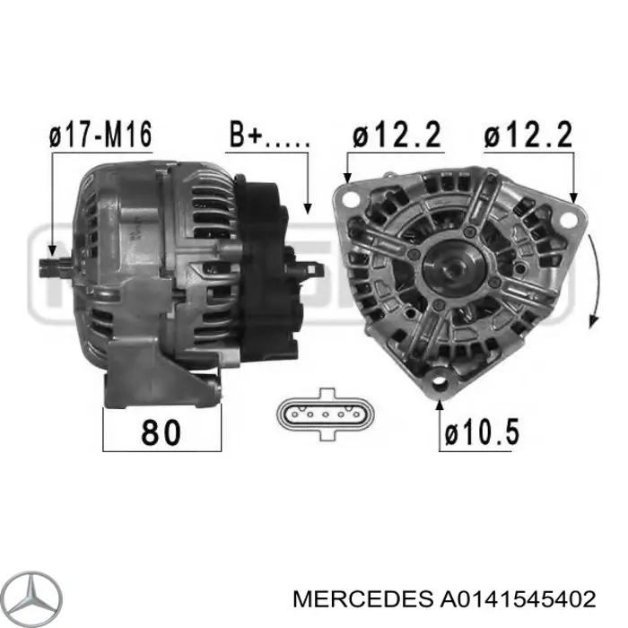 A0141545402 Mercedes генератор