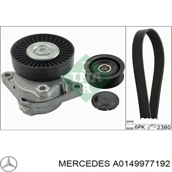 Клиновий ремінь Mercedes A0149977192 ціна, від 32.22 USD
