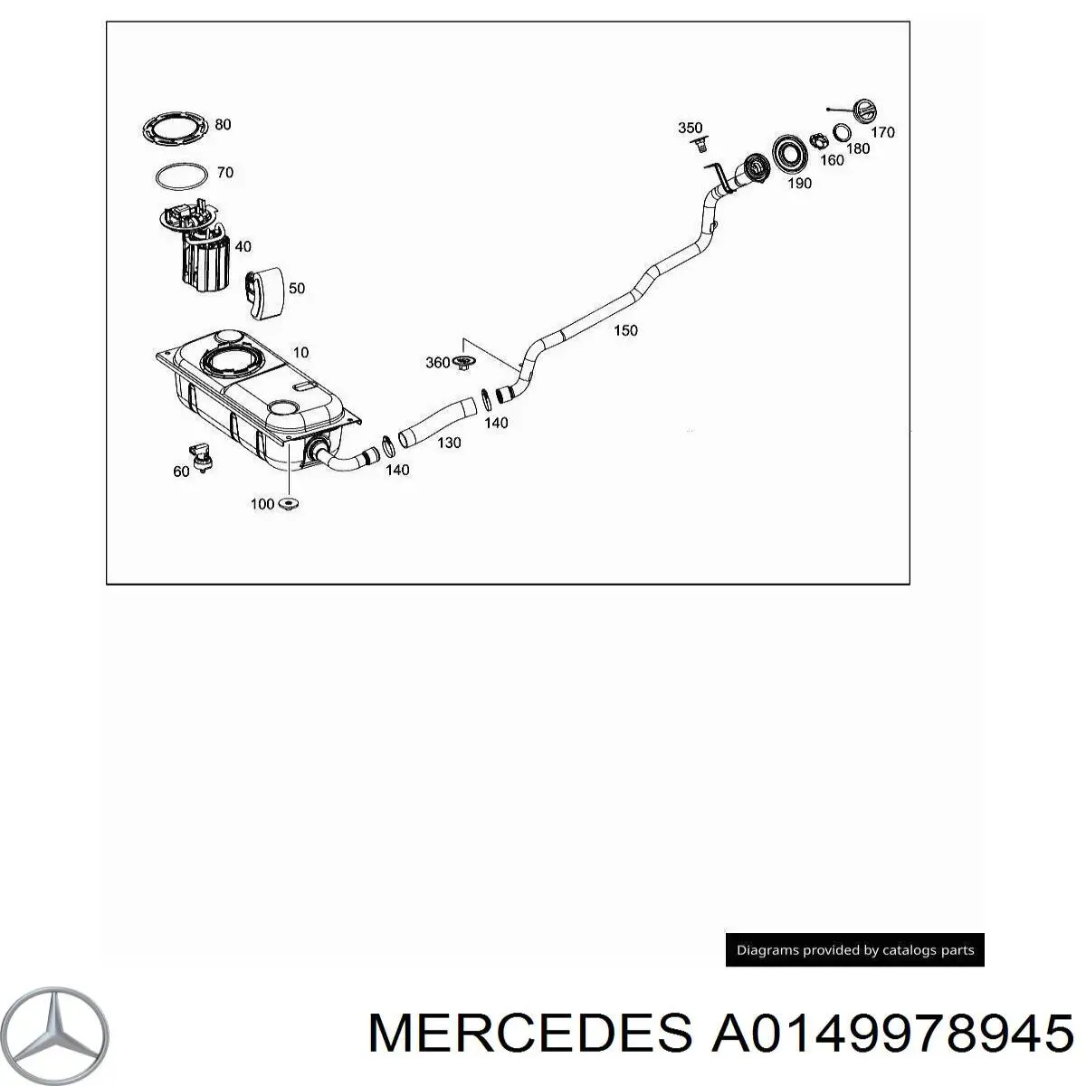 A0149978945 Mercedes Ущільнювач паливного насоса