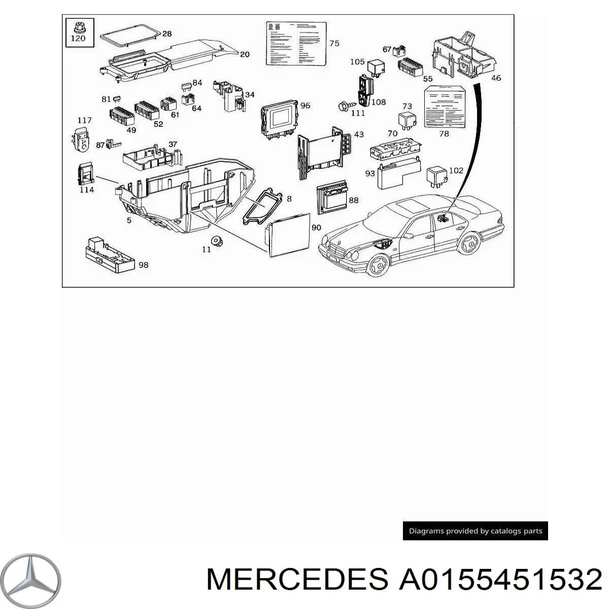 Блок стабілізації кузова VSC Mercedes A0155451532 ціна, від 12.67 USD