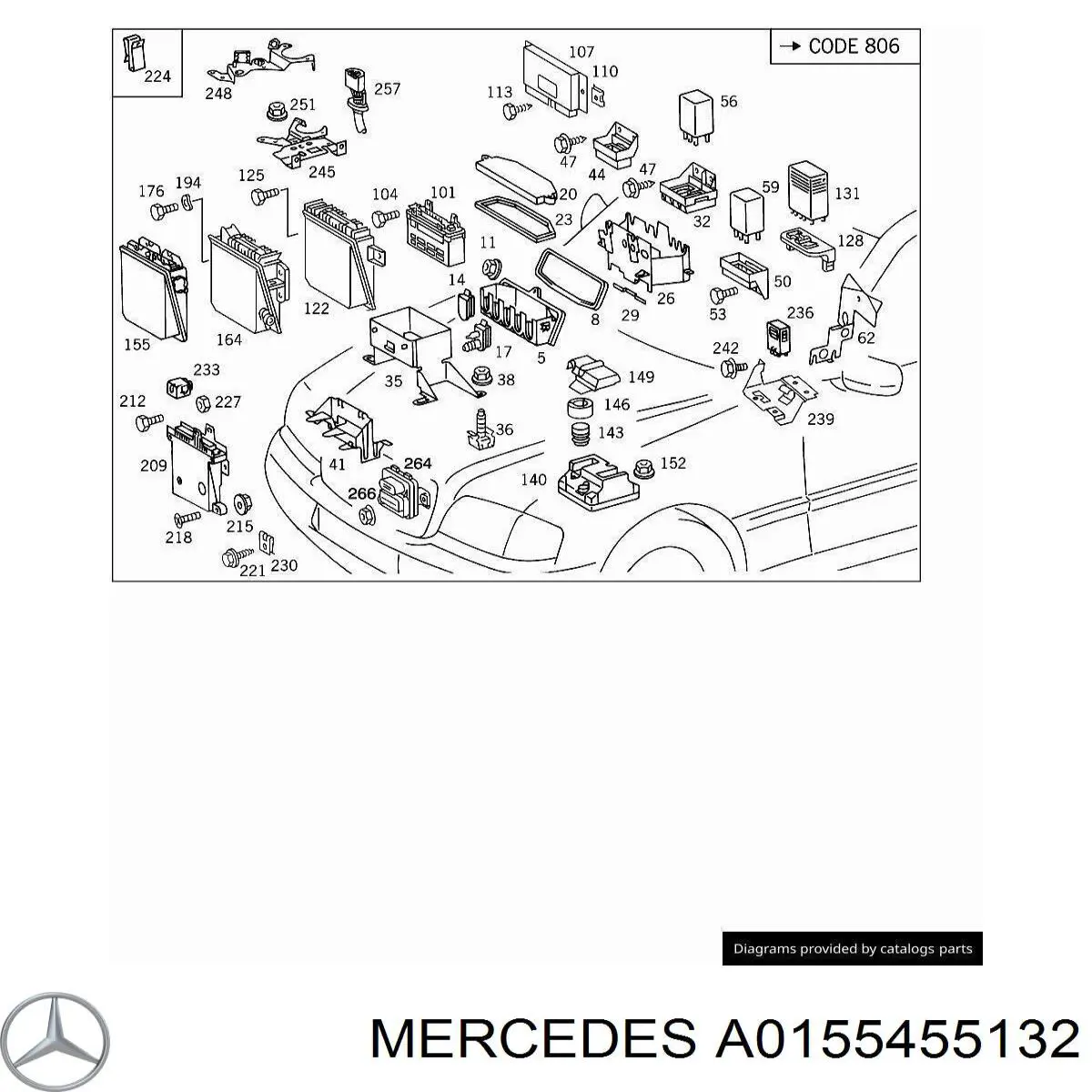 A0155455132 Mercedes Модуль запалювання, комутатор