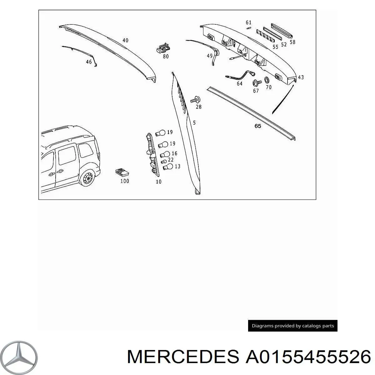  Mercedes A0155455526 ціна, від 4.60 USD