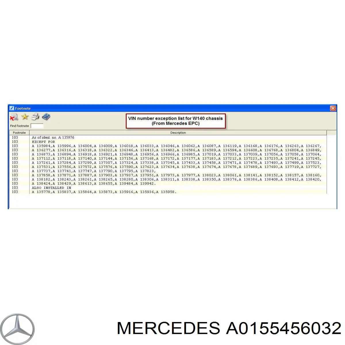 Купити A0155456032 Mercedes 