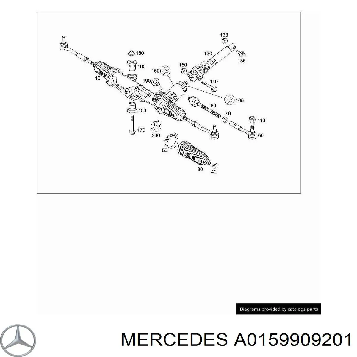  Mercedes A0159909201 ціна, від 14.01 USD