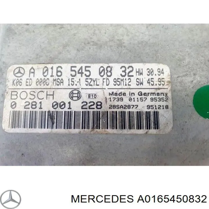 A0165450832 Mercedes 