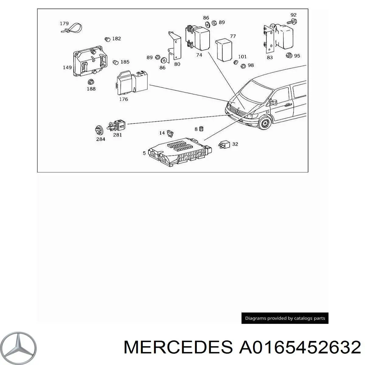 ЕБУ контролю справності ламп Mercedes A0165452632 ціна, від 11.37 USD