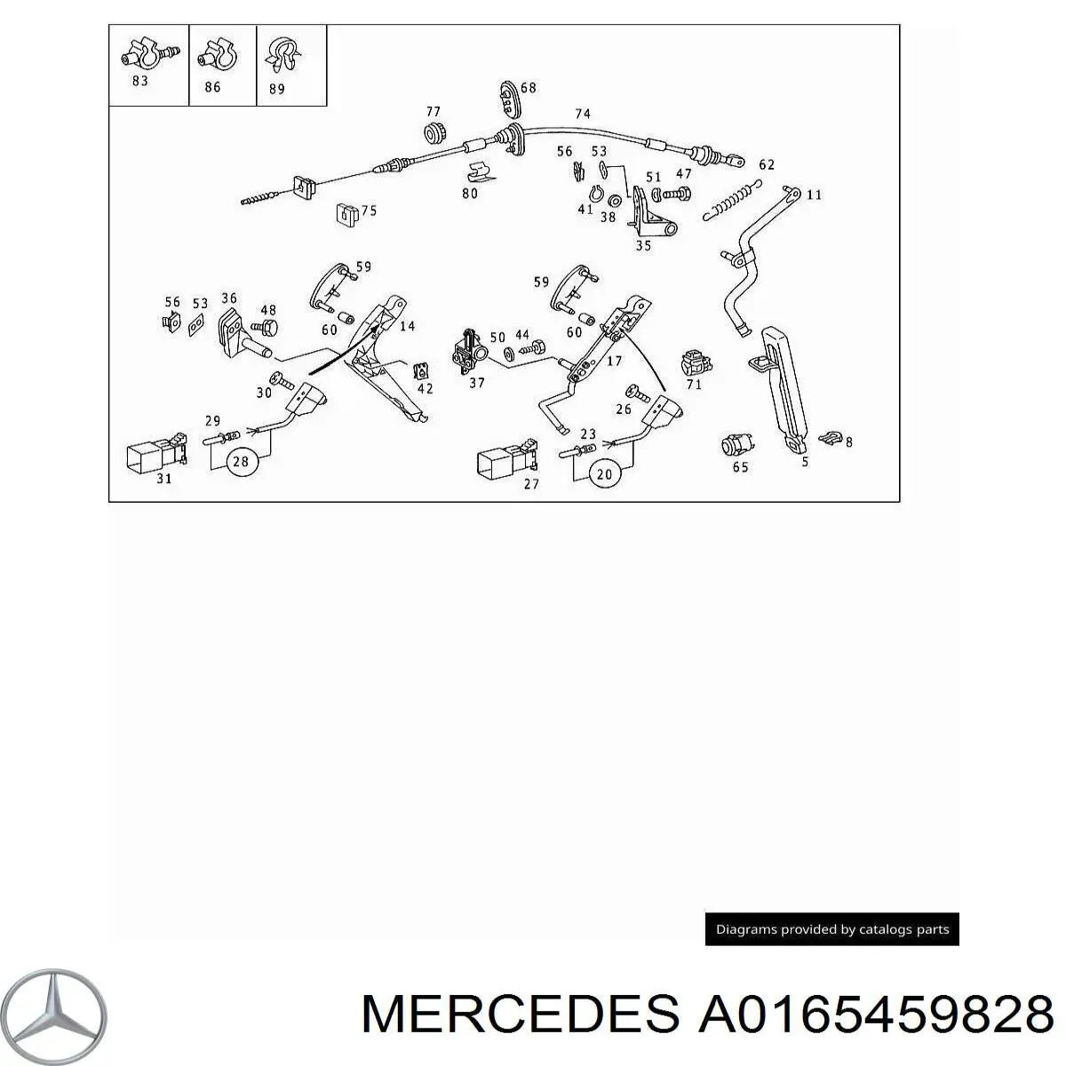  Mercedes A0165459828 ціна, від 3.42 USD