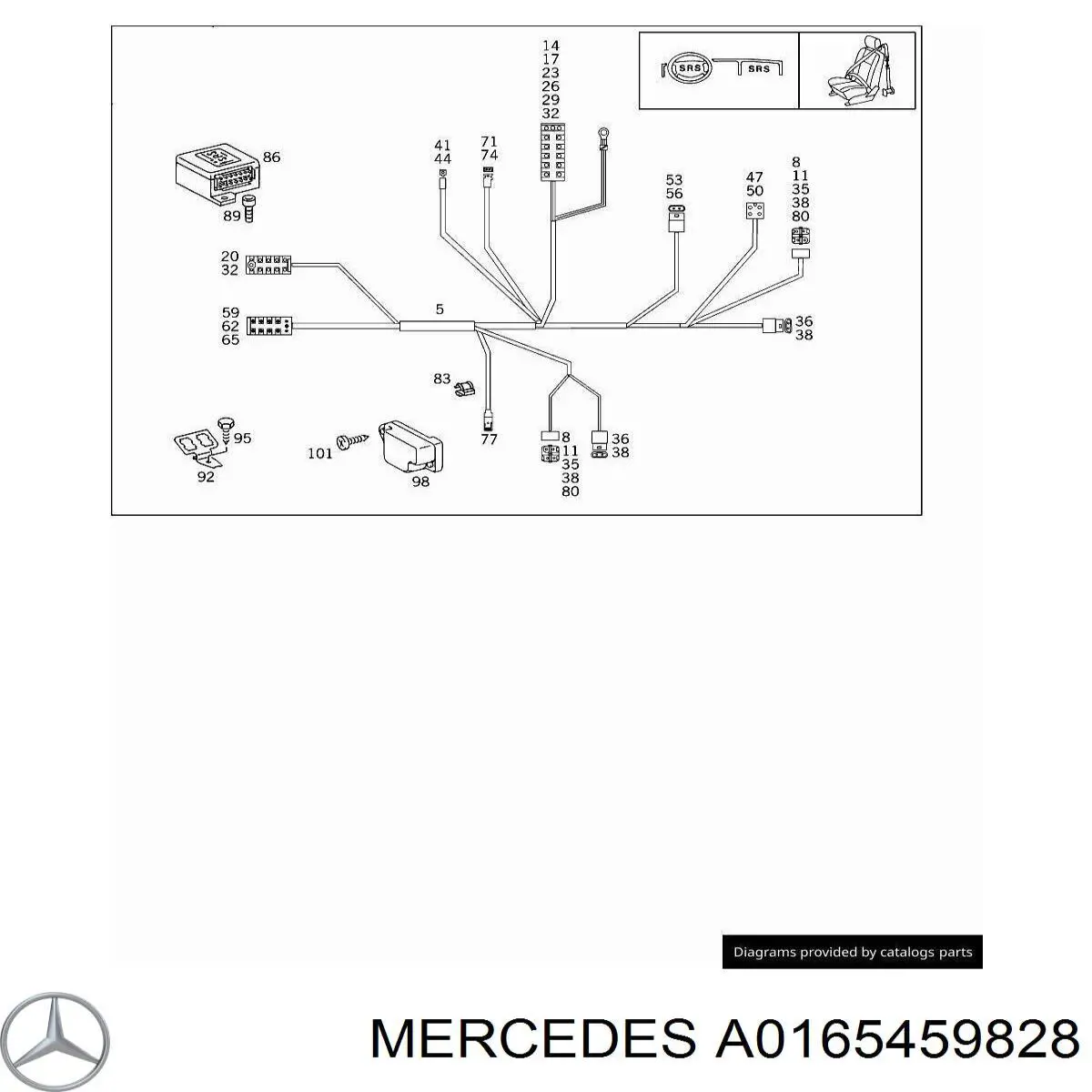 A0165459828 Mercedes 