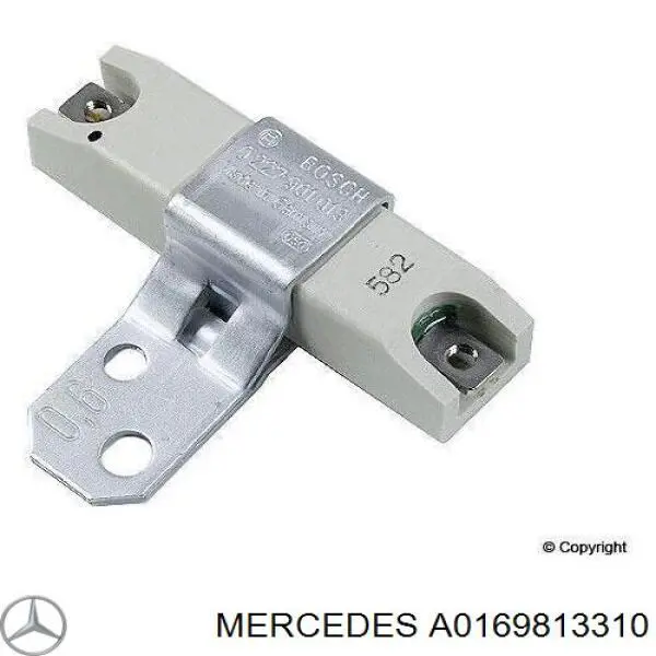 0169813310 Mercedes опорний підшипник первинного валу кпп (центрирующий підшипник маховика)