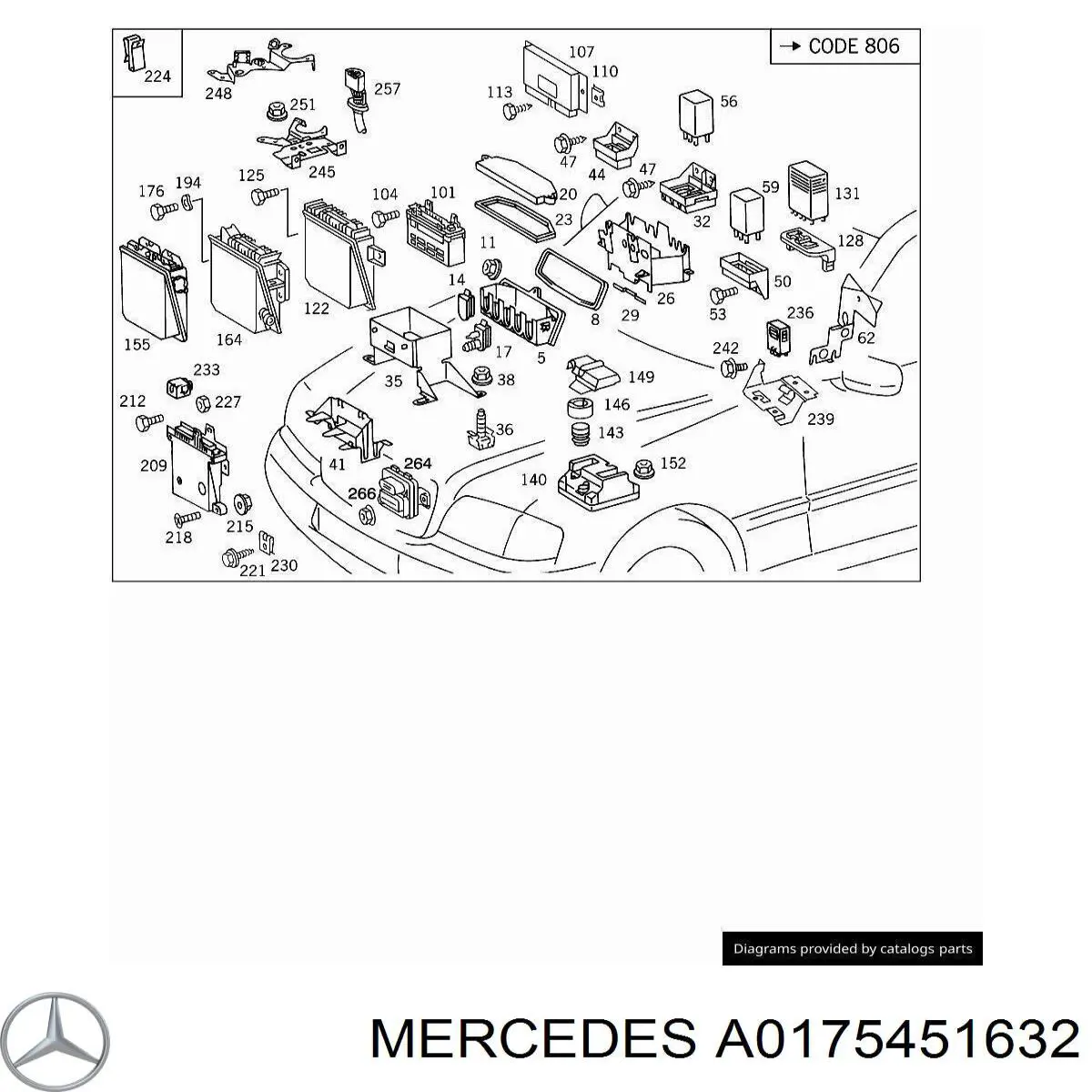 Купити A0175451632 Mercedes 