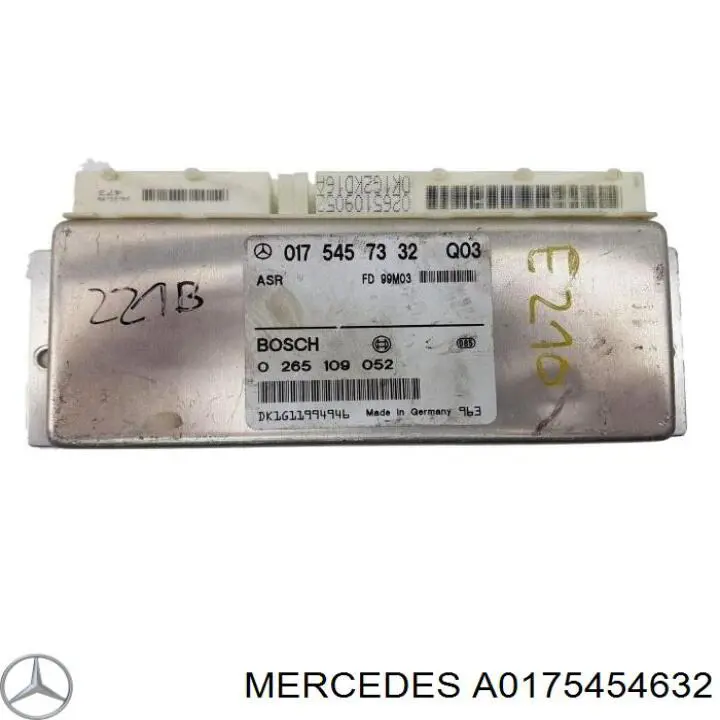 Електронний блок керування двигуном A0175454632 Mercedes