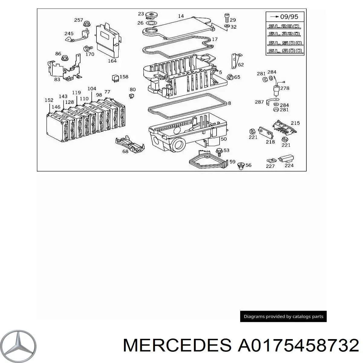  Mercedes A0215452432 ціна, від 89.39 USD