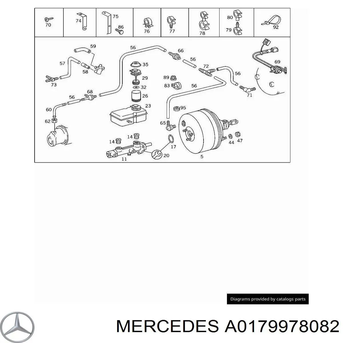  Mercedes A0179978082 ціна, від 2.35 USD