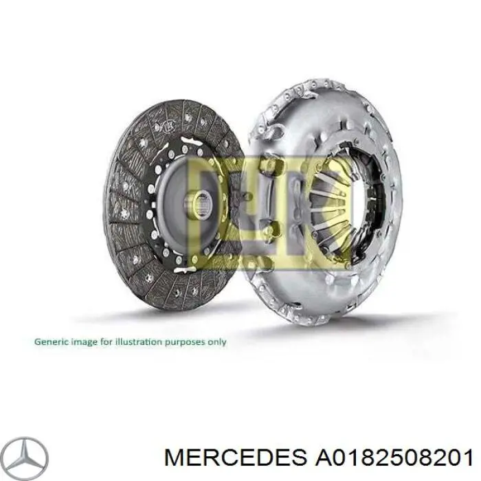 A0182508201 Mercedes комплект зчеплення (3 частини)