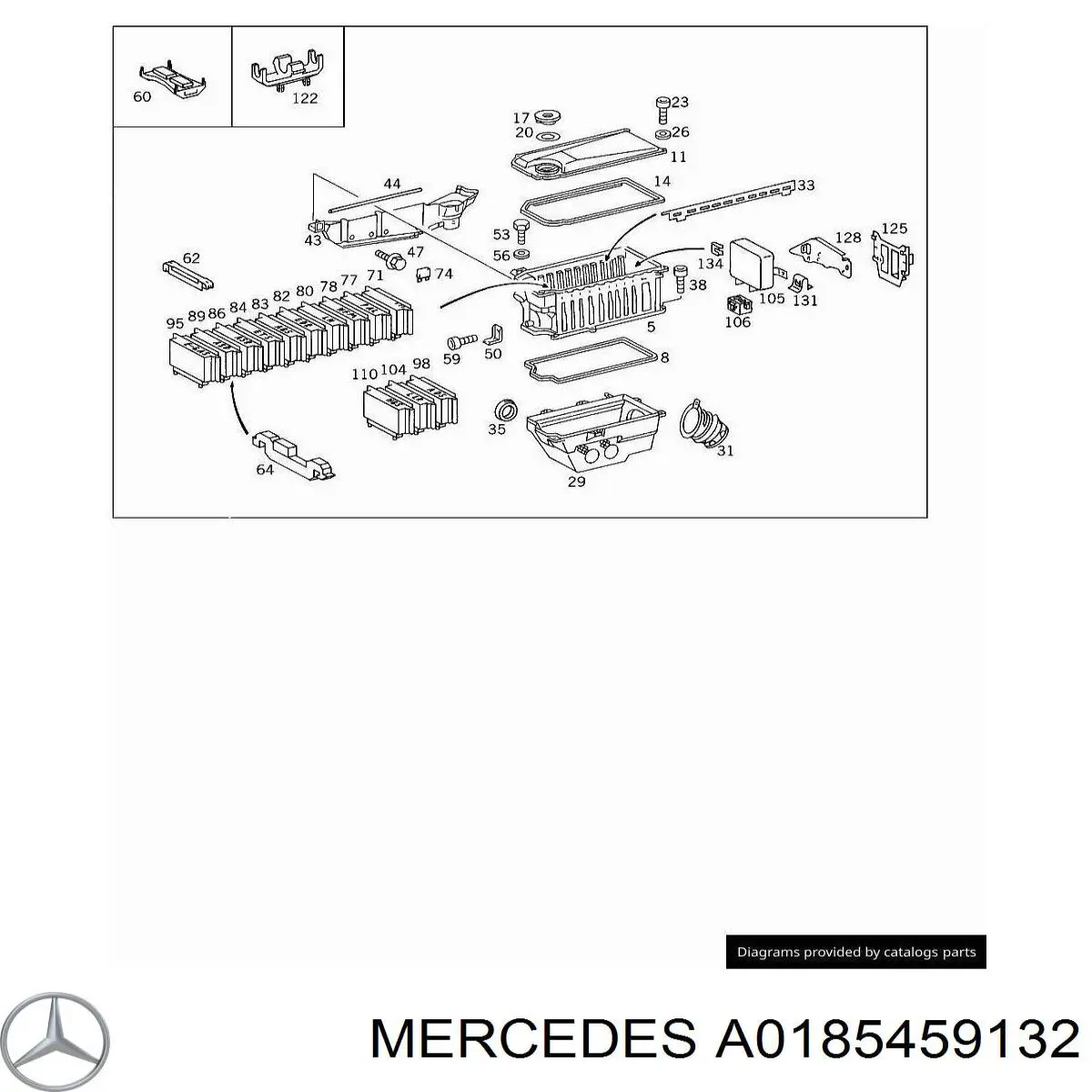  Mercedes A0185459132 ціна, від 42.18 USD