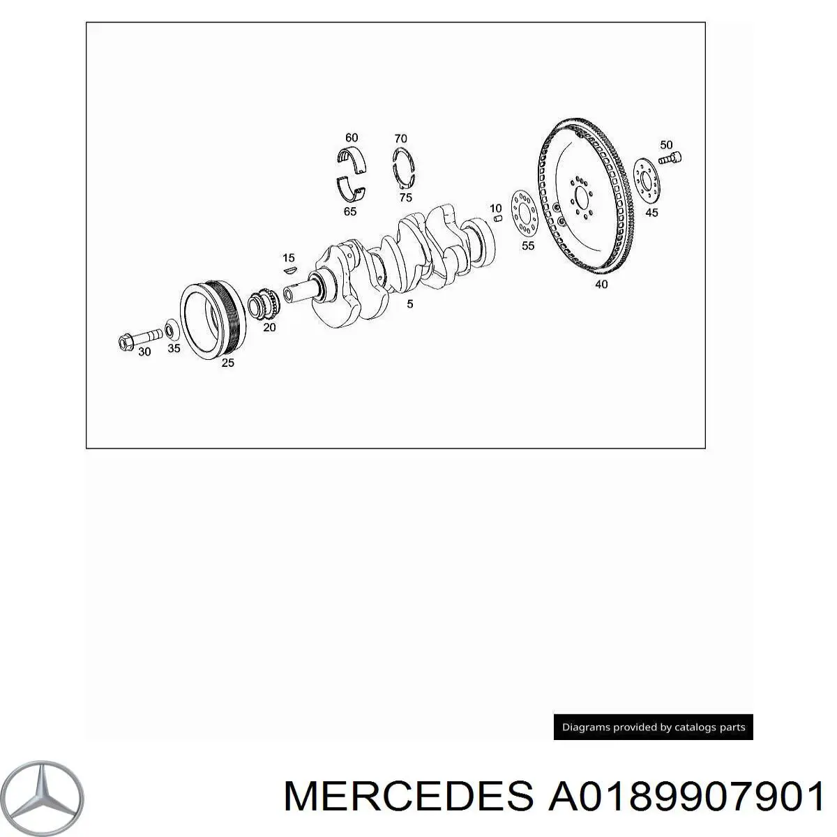Болт колінвалу на Mercedes S (C216)